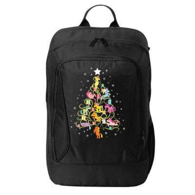 Kids Unicorn Christmas Tree Cute Unicorns Holiday Decor City Backpack