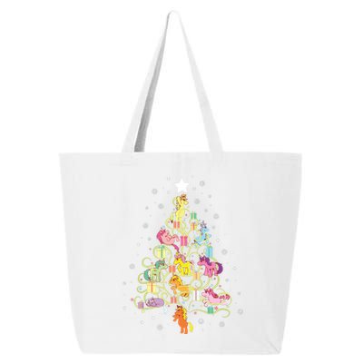 Kids Unicorn Christmas Tree Cute Unicorns Holiday Decor 25L Jumbo Tote