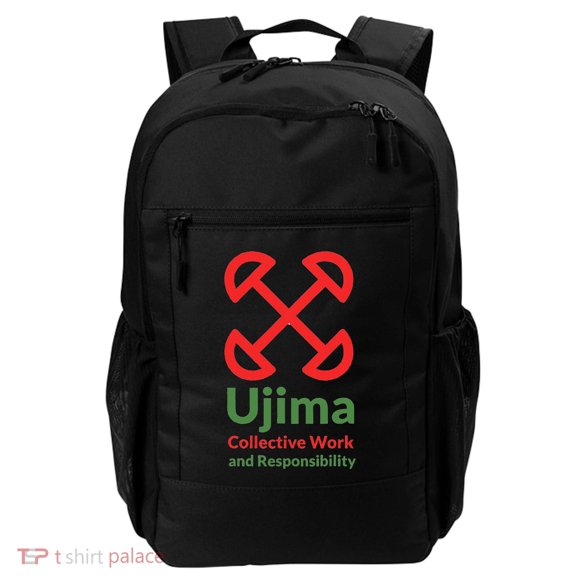 Kwanzaa Ujima Collective Work & Responsibility Daily Commute Backpack