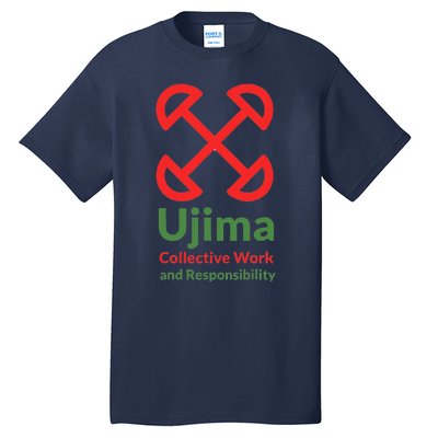 Kwanzaa Ujima Collective Work & Responsibility Tall T-Shirt