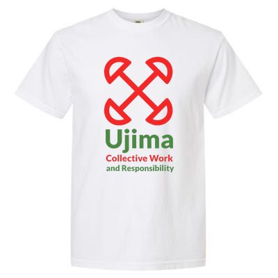 Kwanzaa Ujima Collective Work & Responsibility Garment-Dyed Heavyweight T-Shirt