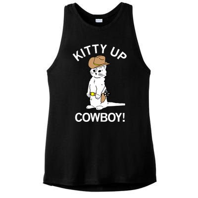 Kitty Up Cowboy Ladies PosiCharge Tri-Blend Wicking Tank