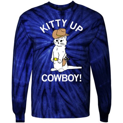 Kitty Up Cowboy Tie-Dye Long Sleeve Shirt