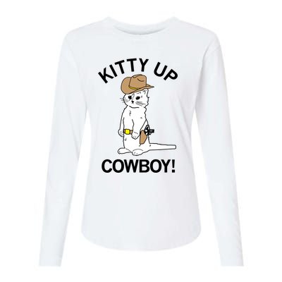 Kitty Up Cowboy Womens Cotton Relaxed Long Sleeve T-Shirt