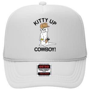 Kitty Up Cowboy High Crown Mesh Back Trucker Hat