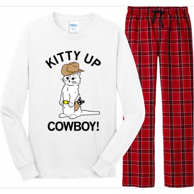 Kitty Up Cowboy Long Sleeve Pajama Set