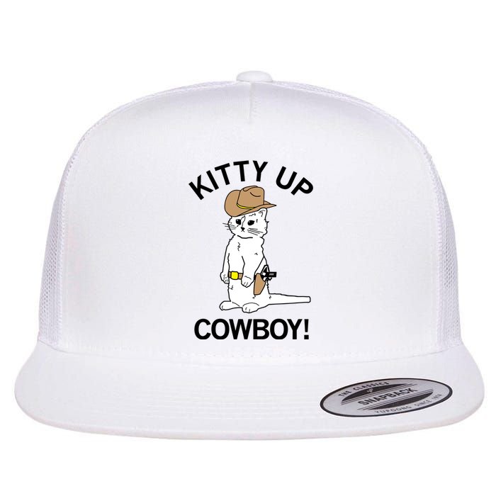 Kitty Up Cowboy Flat Bill Trucker Hat