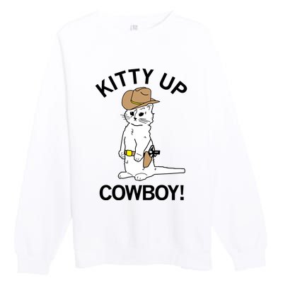 Kitty Up Cowboy Premium Crewneck Sweatshirt