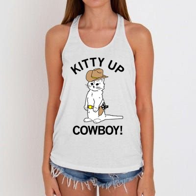 Kitty Up Cowboy Women's Knotted Racerback Tank