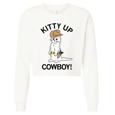 Kitty Up Cowboy Cropped Pullover Crew