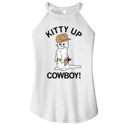 Kitty Up Cowboy Women's Perfect Tri Rocker Tank