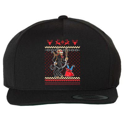 Krampus Ugly Christmas Day Horror Humor Funny Funny Gift Wool Snapback Cap