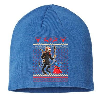 Krampus Ugly Christmas Day Horror Humor Funny Funny Gift Sustainable Beanie