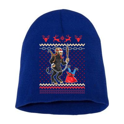 Krampus Ugly Christmas Day Horror Humor Funny Funny Gift Short Acrylic Beanie