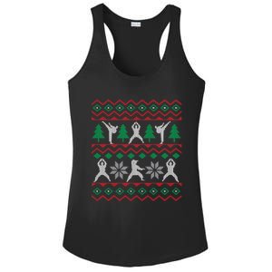 Karate Ugly Christmas Cool Gift Ladies PosiCharge Competitor Racerback Tank