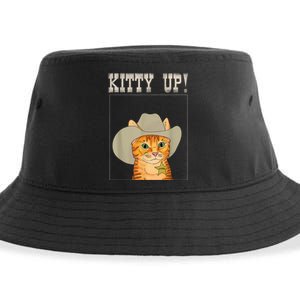 Kitty Up! Cowboy Cat Western Kitten Sustainable Bucket Hat