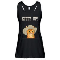 Kitty Up! Cowboy Cat Western Kitten Ladies Essential Flowy Tank