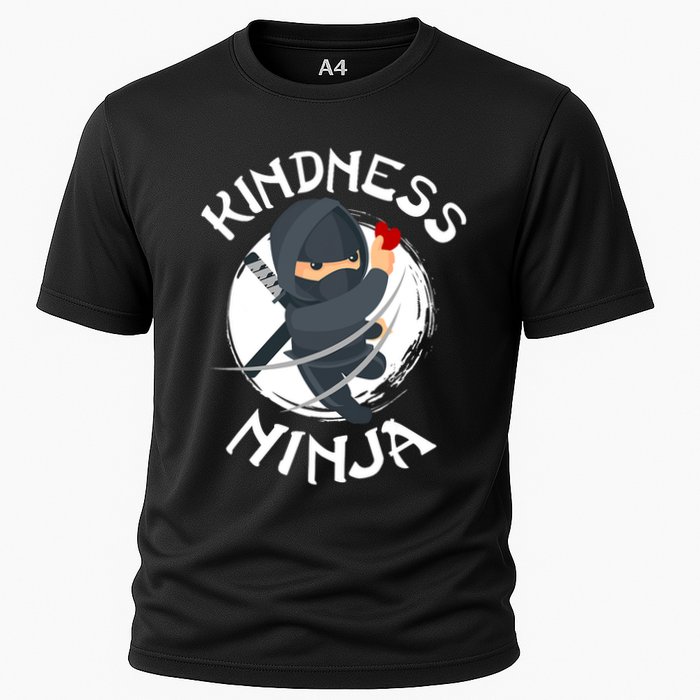 Kids Unity Day Orange Kindness Ninja Anti Bullying Cooling Performance Crew T-Shirt