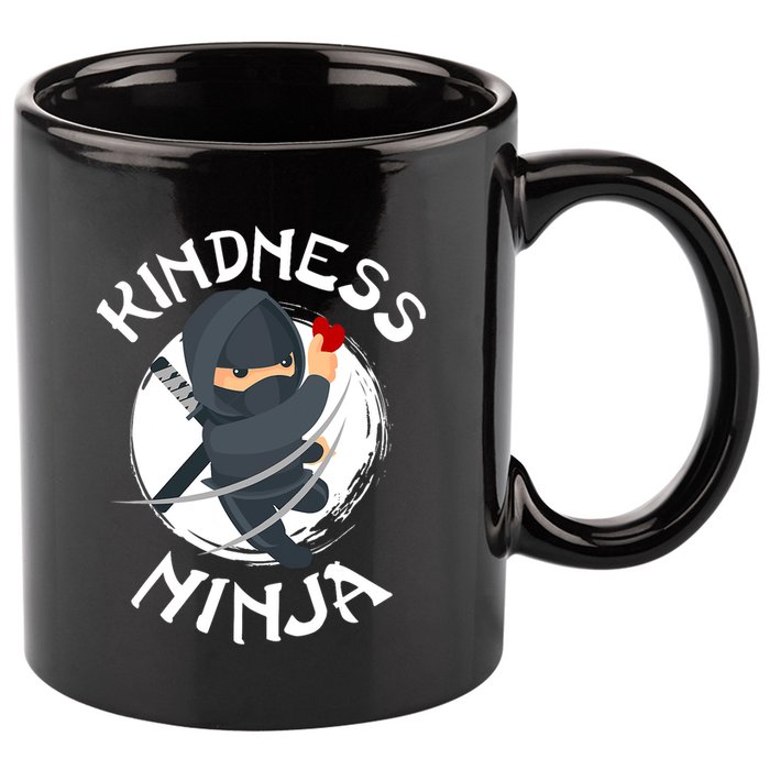 Kids Unity Day Orange Kindness Ninja Anti Bullying 11oz C Handle Ceramic Mug