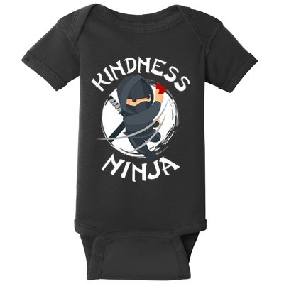 Kids Unity Day Orange Kindness Ninja Anti Bullying Baby Bodysuit