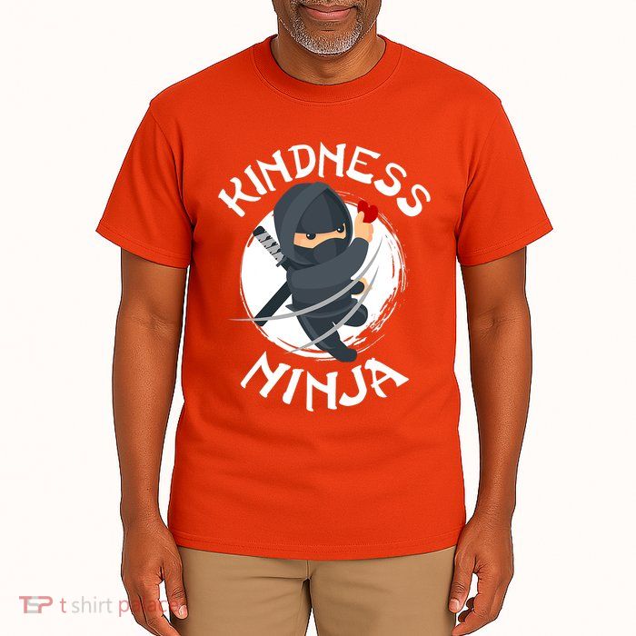 Kids Unity Day Orange Kindness Ninja Anti Bullying Tall T-Shirt