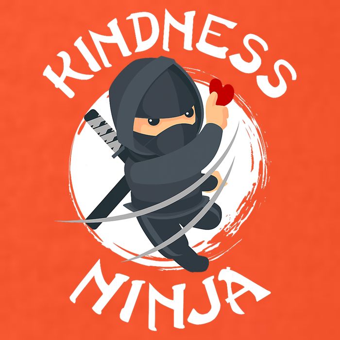 Kids Unity Day Orange Kindness Ninja Anti Bullying Button