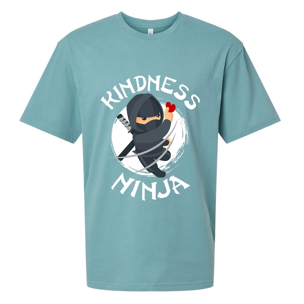 Kids Unity Day Orange Kindness Ninja Anti Bullying Sueded Cloud Jersey T-Shirt