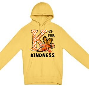 Kindness Unity Day Orange No Bullying Teachers Premium Pullover Hoodie