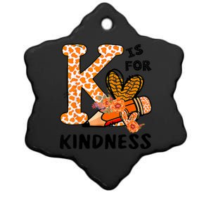 Kindness Unity Day Orange No Bullying Teachers Ceramic Star Ornament