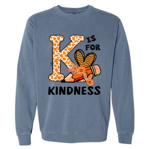 Kindness Unity Day Orange No Bullying Teachers Garment-Dyed Sweatshirt