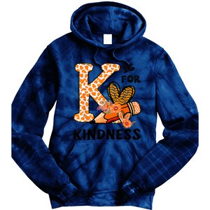 Kindness Unity Day Orange No Bullying Teachers Tie Dye Hoodie