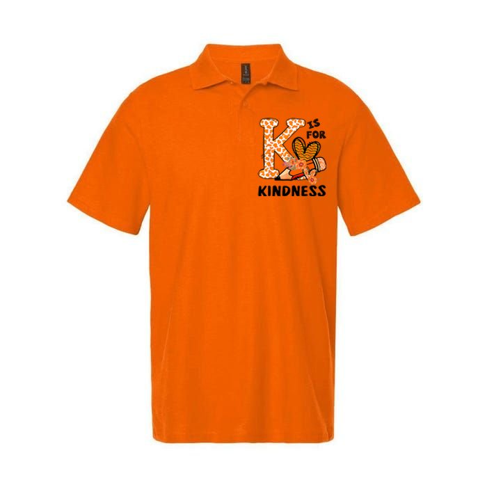 Kindness Unity Day Orange No Bullying Teachers Softstyle Adult Sport Polo