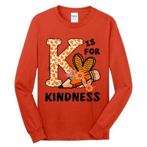 Kindness Unity Day Orange No Bullying Teachers Tall Long Sleeve T-Shirt