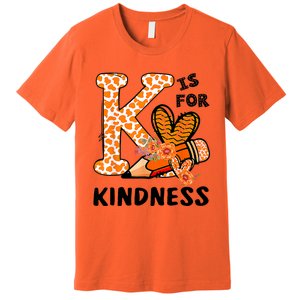 Kindness Unity Day Orange No Bullying Teachers Premium T-Shirt