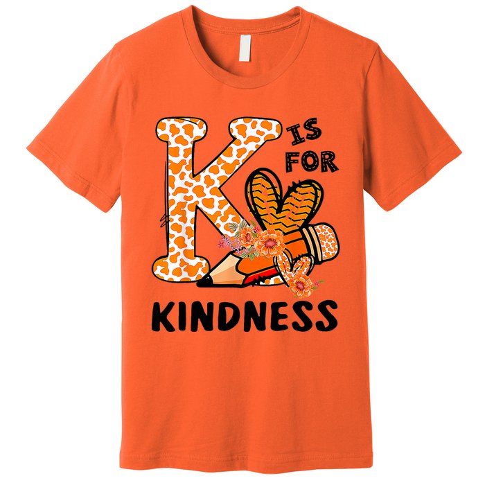 Kindness Unity Day Orange No Bullying Teachers Premium T-Shirt