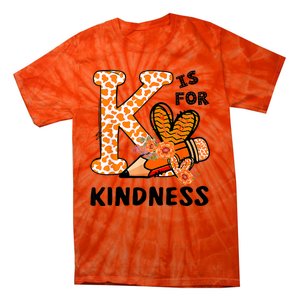 Kindness Unity Day Orange No Bullying Teachers Tie-Dye T-Shirt