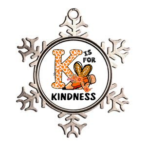 Kindness Unity Day Orange No Bullying Teachers Metallic Star Ornament