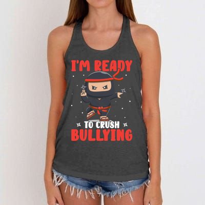 Kindness Unity Day Anti Bullying Awareness Month Gift Women's Knotted Racerback Tank