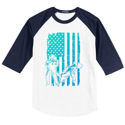 K9 Unit Dog Police Officer Army Soldier Rescue Usa Flag Gift Baseball Sleeve Shirt