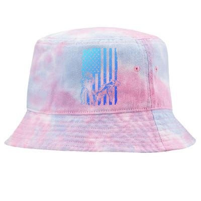 K9 Unit Dog Police Officer Army Soldier Rescue Usa Flag Gift Tie-Dyed Bucket Hat