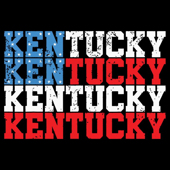 Kentucky Usa Flag 4th Of July Fourth American Vintage Womens T-Shirt