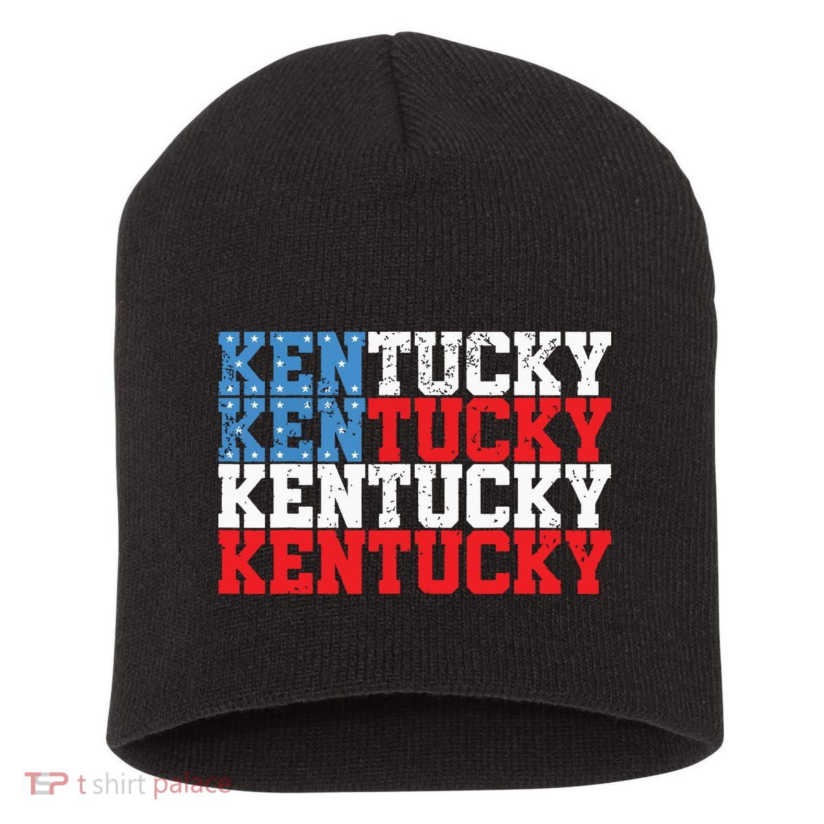Kentucky Usa Flag 4th Of July Fourth American Vintage Short Acrylic Beanie