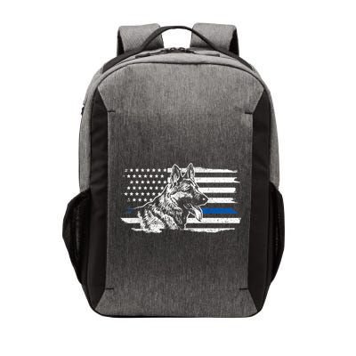 K9 Unit German Shepherd Dog Thin Blue Line Patriotic Police Vector Backpack