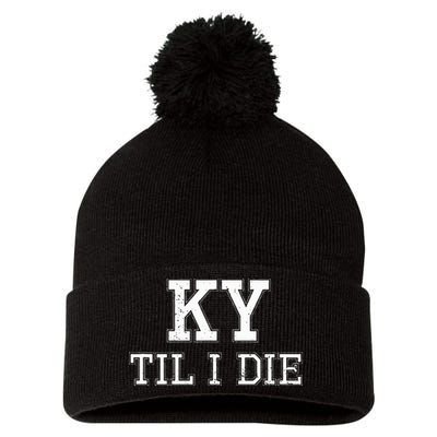 Ky Until I Die Kentucky Fan Merch Pom Pom 12in Knit Beanie