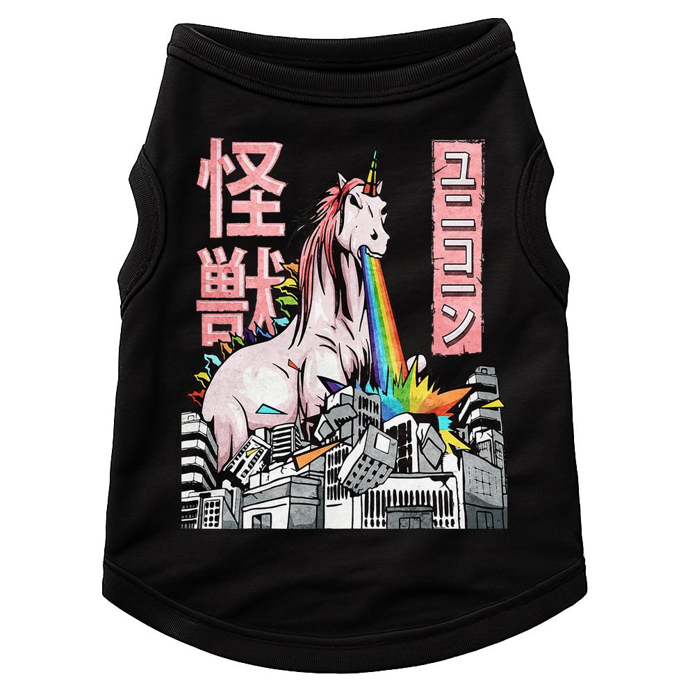 Kaiju Unicorn Japanese Monster Anime Merch Manga Otaku Doggie Tank
