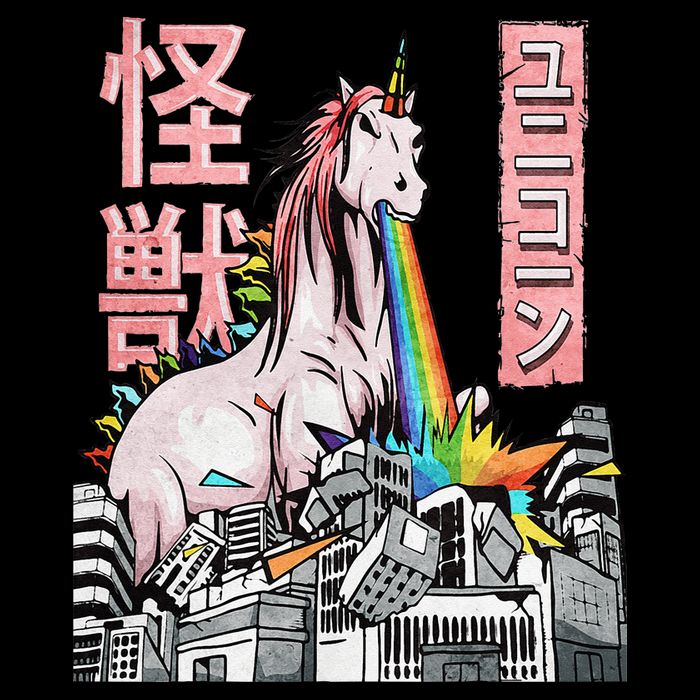 Kaiju Unicorn Japanese Monster Anime Merch Manga Otaku Doggie Tank