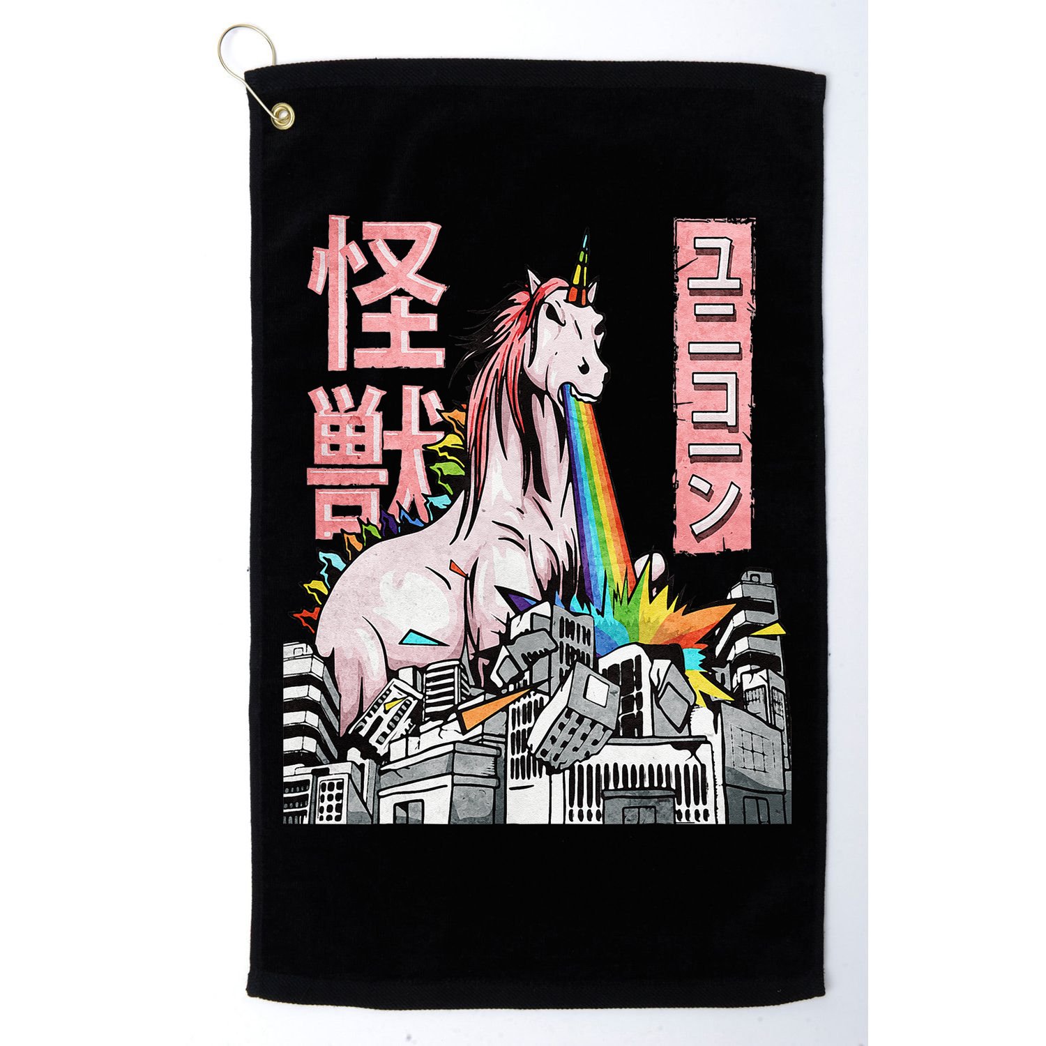 Kaiju Unicorn Japanese Monster Anime Merch Manga Otaku Golf Towel