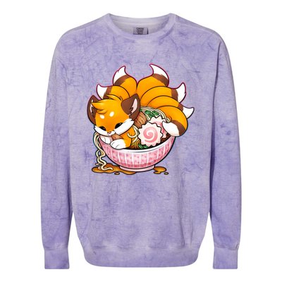 Kitsune Udon Colorblast Crewneck Sweatshirt