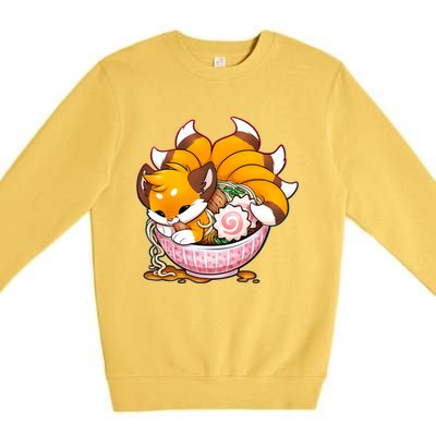 Kitsune Udon Premium Crewneck Sweatshirt