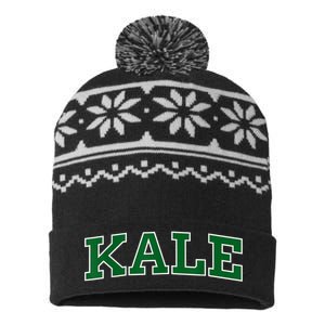 KALE UNIVERSITY LEAFY GREENS ORGANIC GARDENER GO VEGAN USA-Made Snowflake Beanie